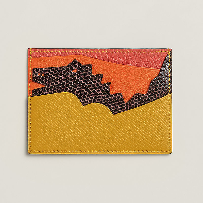 Histoire Naturelle card holder - Brown | Hermès USA